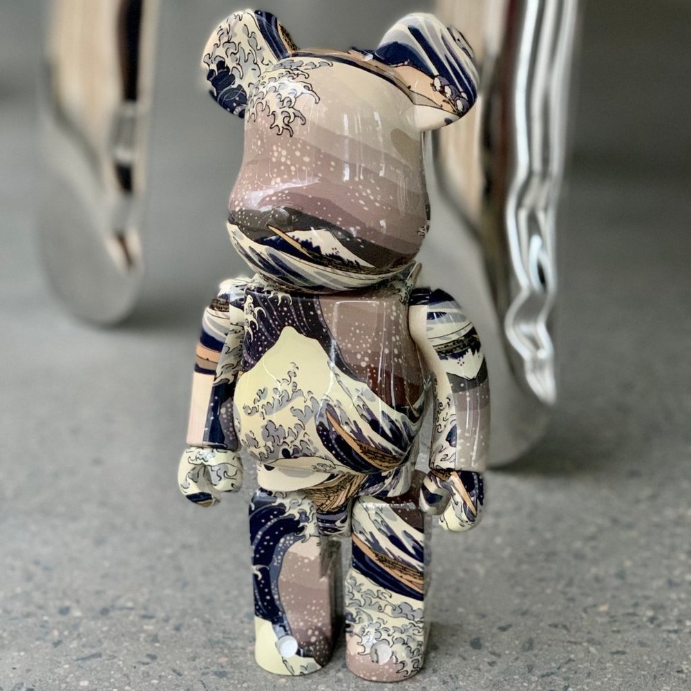 bearbrick Kanagawa Surf 25th anniversary limited Wave Building block bear Violen